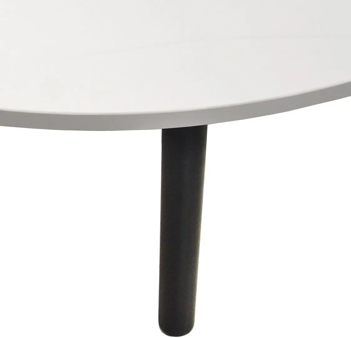 Стол DP Fusion Rondo 4 100x100 (White/Black)