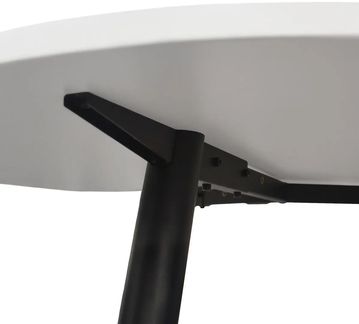 Стол DP Fusion Rondo 4 100x100 (White/Black)