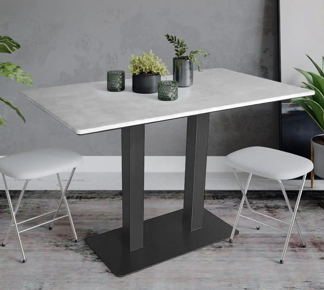 Masa DP Horeca Double Werzalit (Concrete/Black)