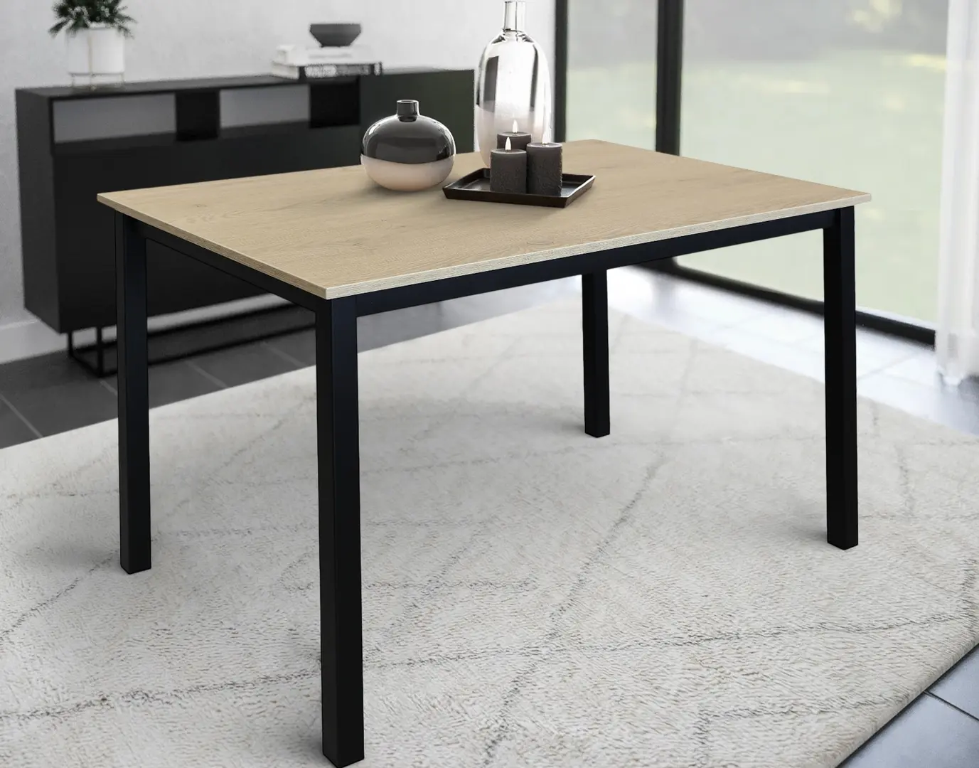 Стол DP Mezo 120x75 (Oak/Black)