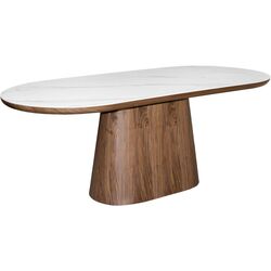 Masa DP Serena 200x90 (White Marble/Walnut) Thumb