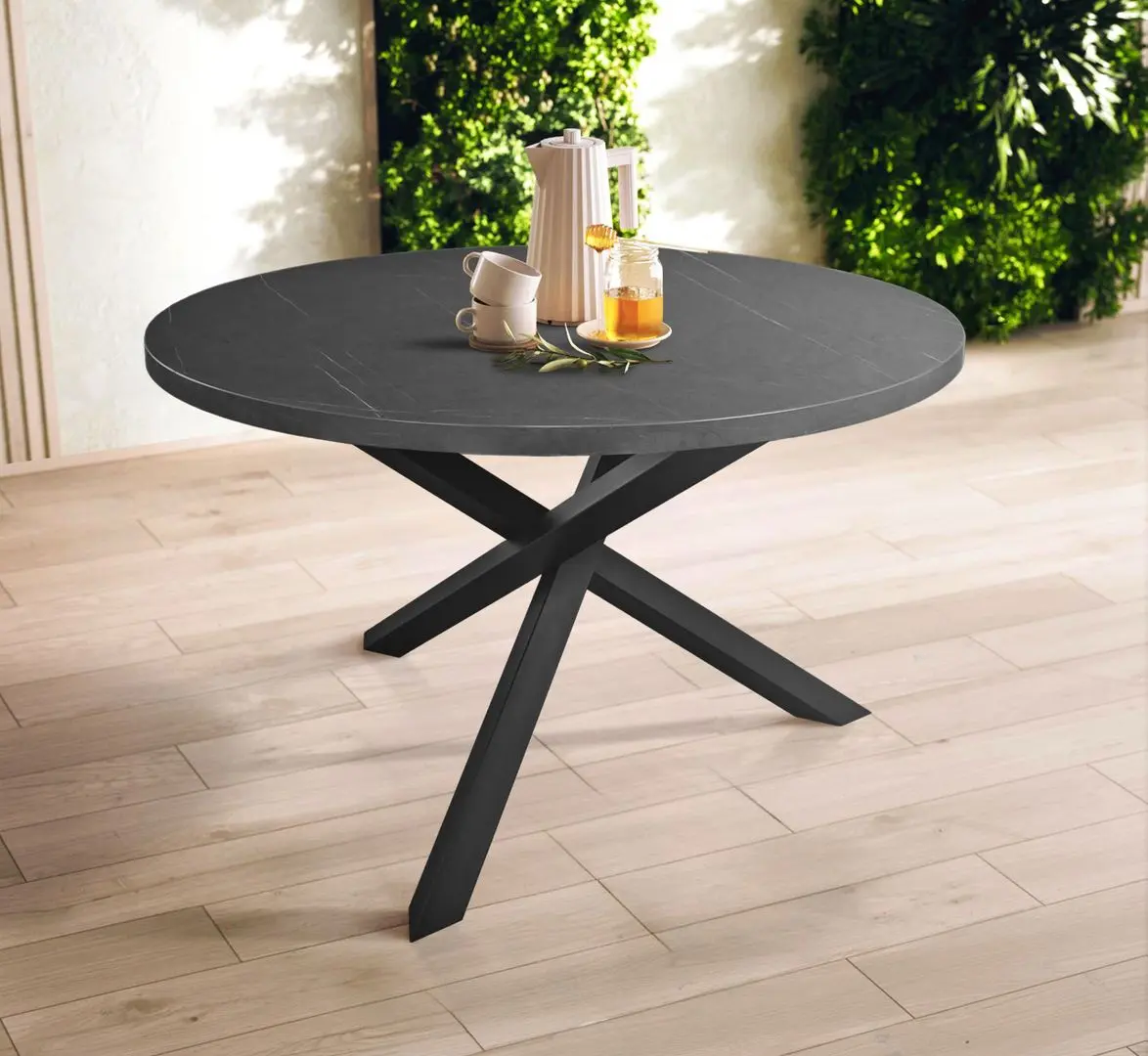 Стол DP Toscana 120 (Black Marble/Black)