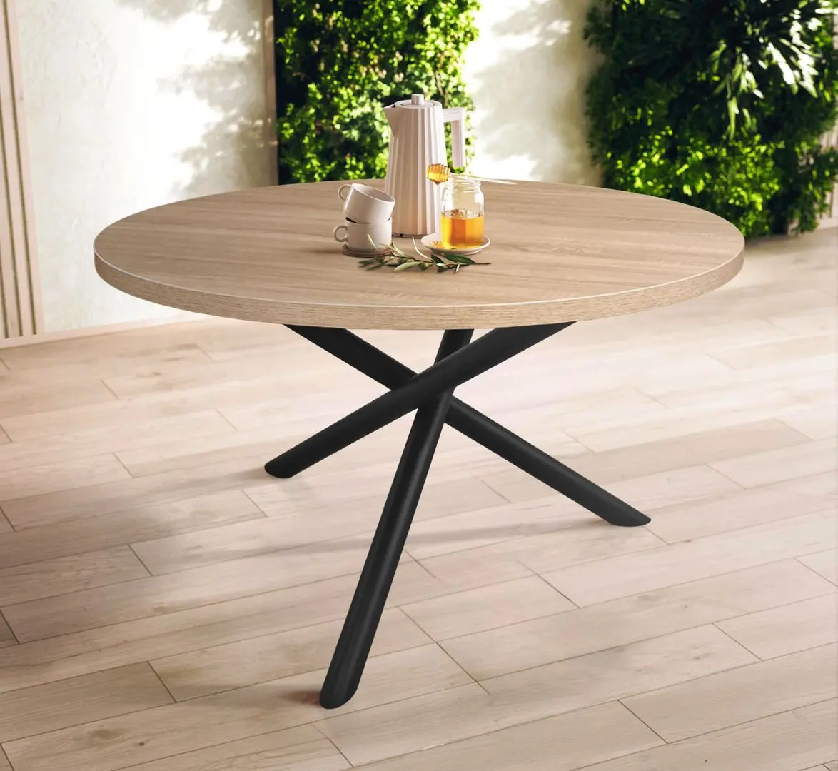 Стол DP Trento 120 (Sonoma/Black)