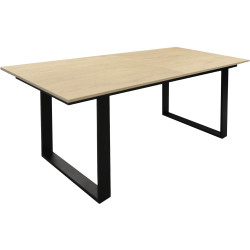 Стол раскладной DP Dario 180/240x80 (Oak/Black) Thumb