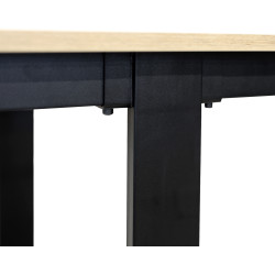 Стол раскладной DP Dario 180/240x80 (Oak/Black) Thumb