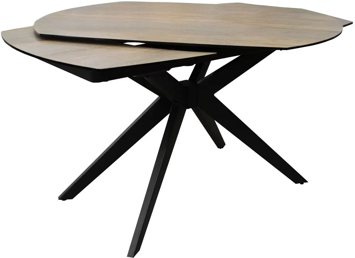 Masa extensibila DP Esa Wooden Glass 120/150/180x90 (Wood/Black)