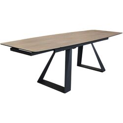 Masa extensibila DP Lori Wooden Glass 180/220/260x90 (Wood/Black) Thumb