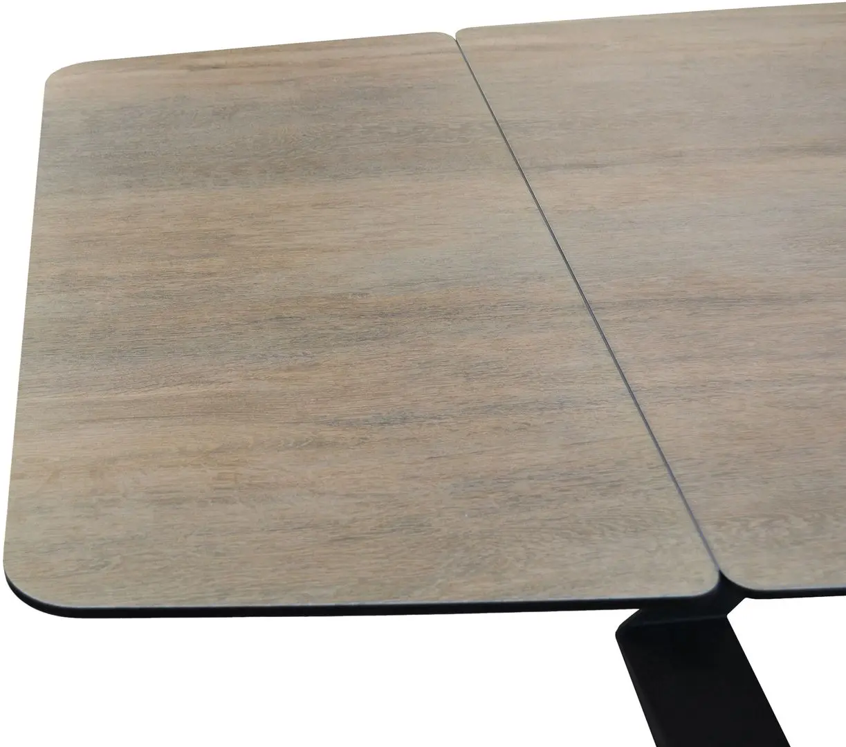 Masa extensibila DP Lori Wooden Glass 180/220/260x90 (Wood/Black)