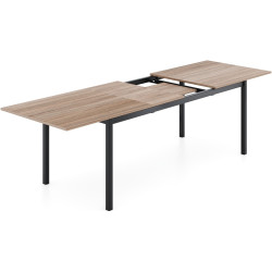 Стол раскладной DP Madison 180/220/260x80 (Sonoma Oak/Black) Thumb