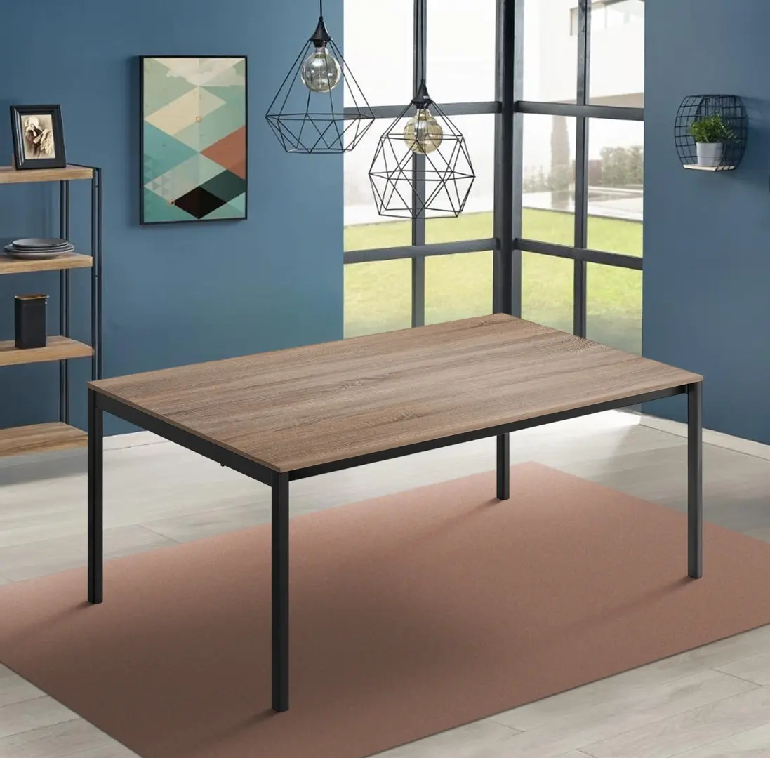 Стол раскладной DP Madison 180/220/260x80 (Sonoma Oak/Black)