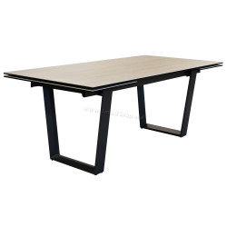 Стол раскладной DP Moly 200/250/300x98 (Natural/Black)