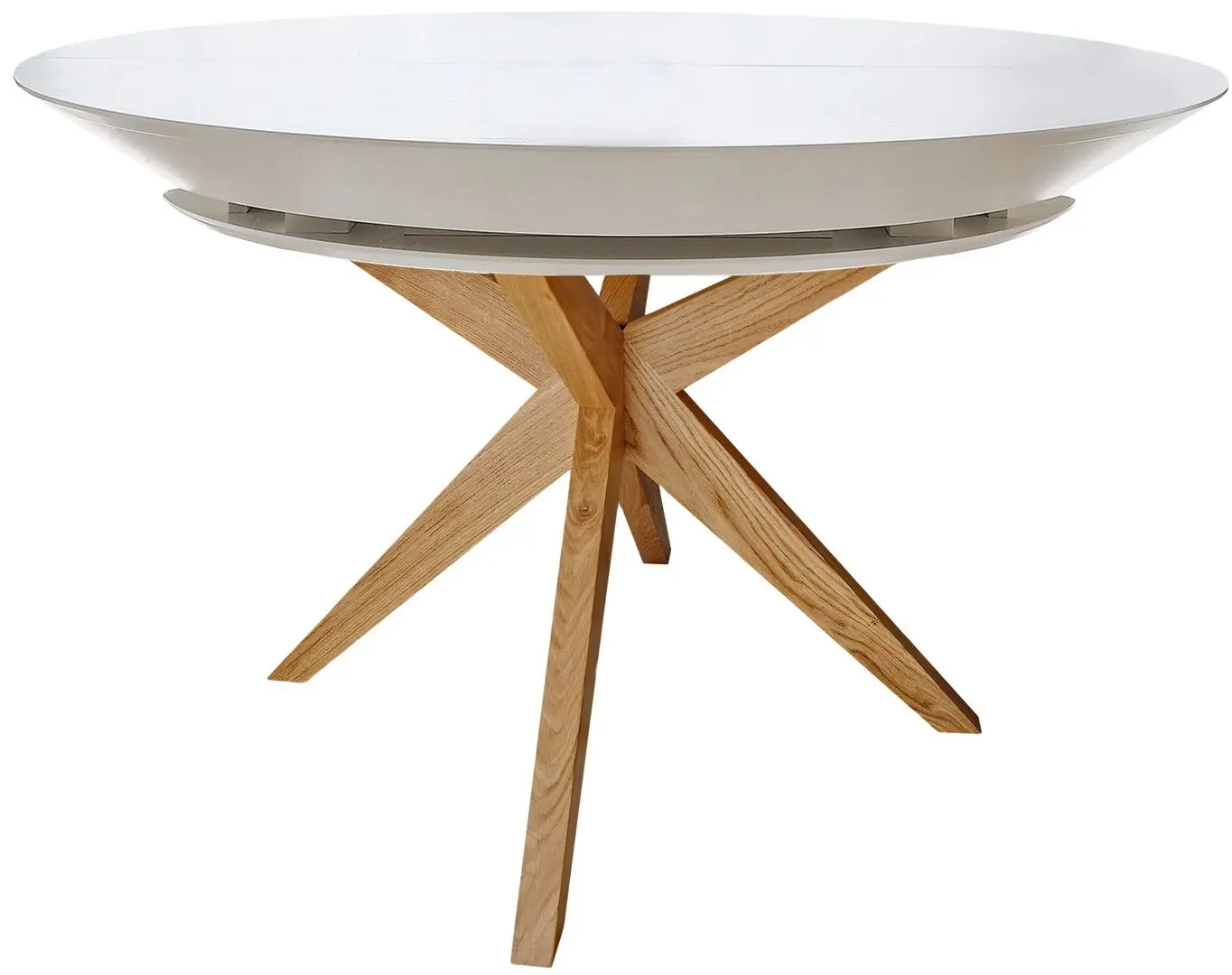 Masa extensibila DP Nova Furnir Italian (White/Wood)