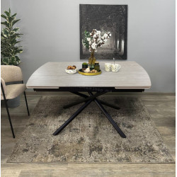 Masa extensibila DP Ritmo 120/150180x75 Roman Travertine Matt (Grey)