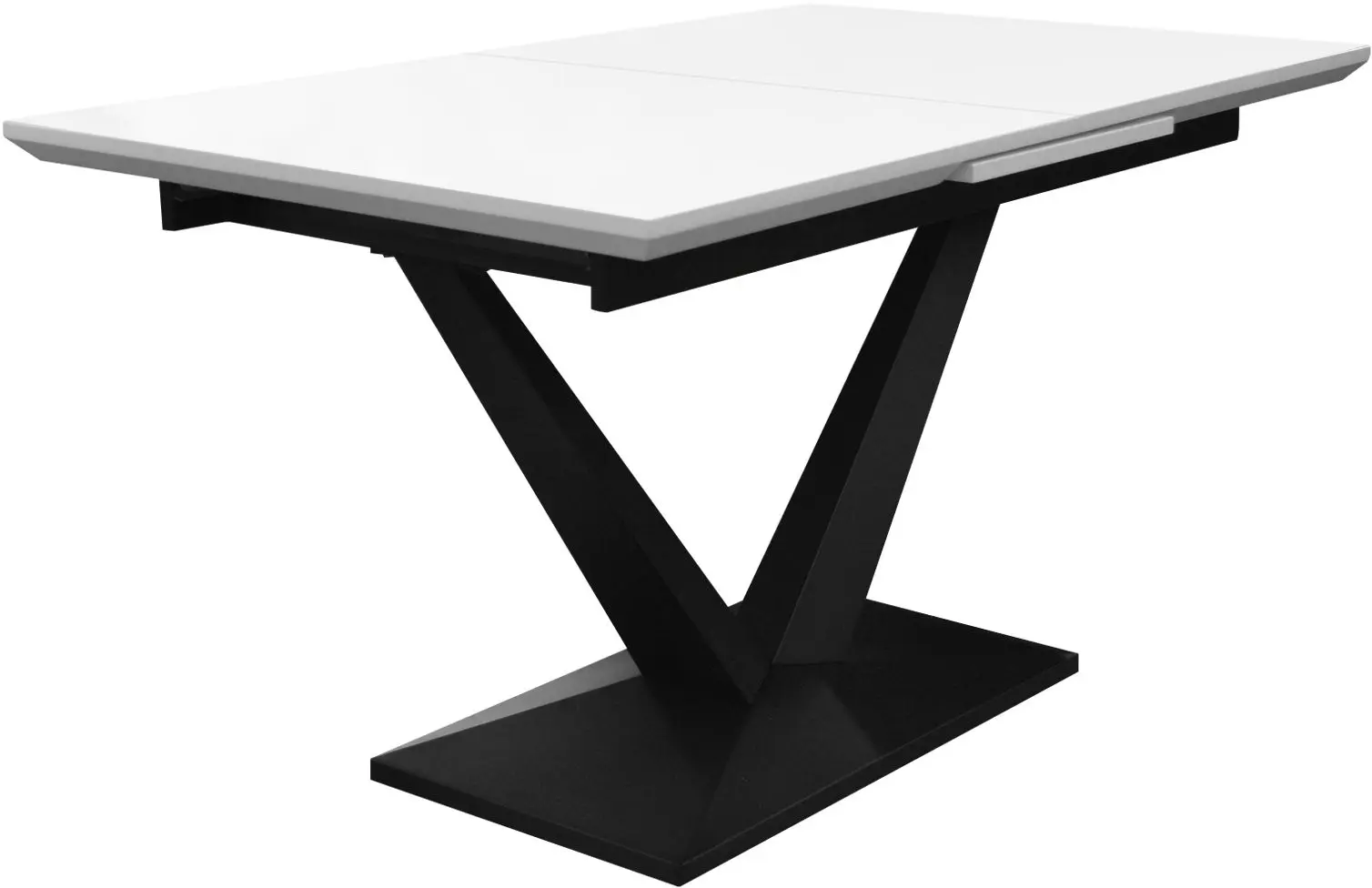 Стол раскладной DP Selina 140/180x85 (White/Black)