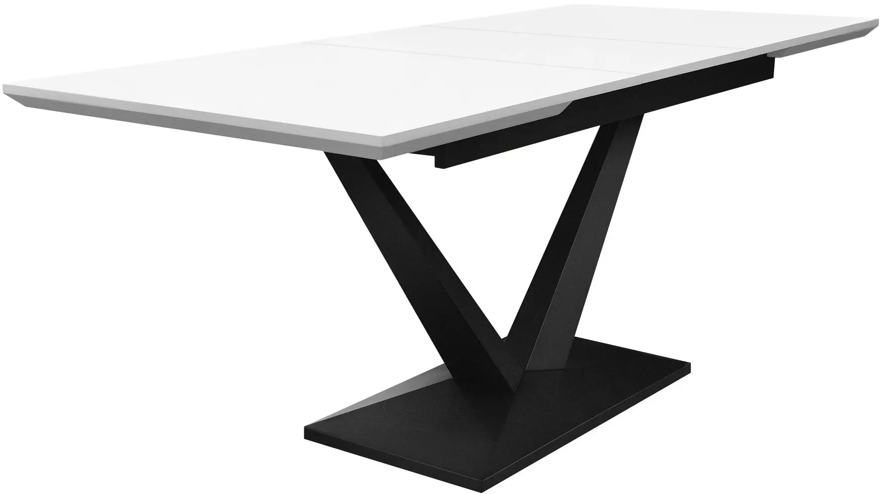 Стол раскладной DP Selina 140/180x85 (White/Black)