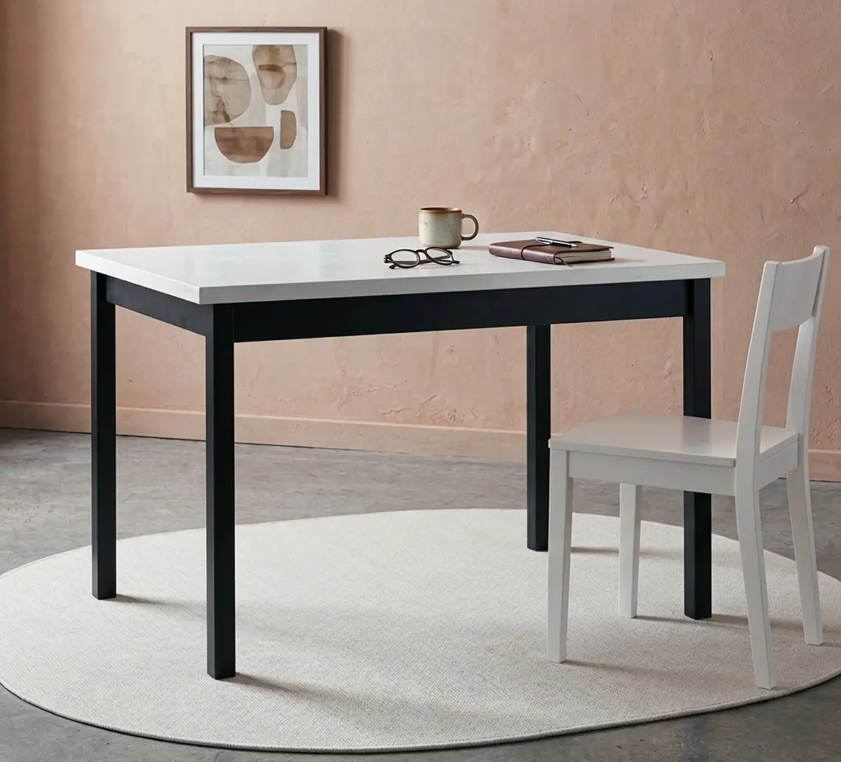 Masa extensibila Drewmix MAX 10 120/160x70 (White/Black)