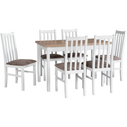 Стол раскладной Drewmix MAX 10 (Sonoma Oak/White) Thumb