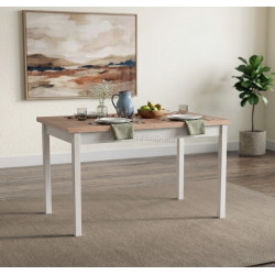 Стол раскладной Drewmix MAX 10 (Sonoma Oak/White)