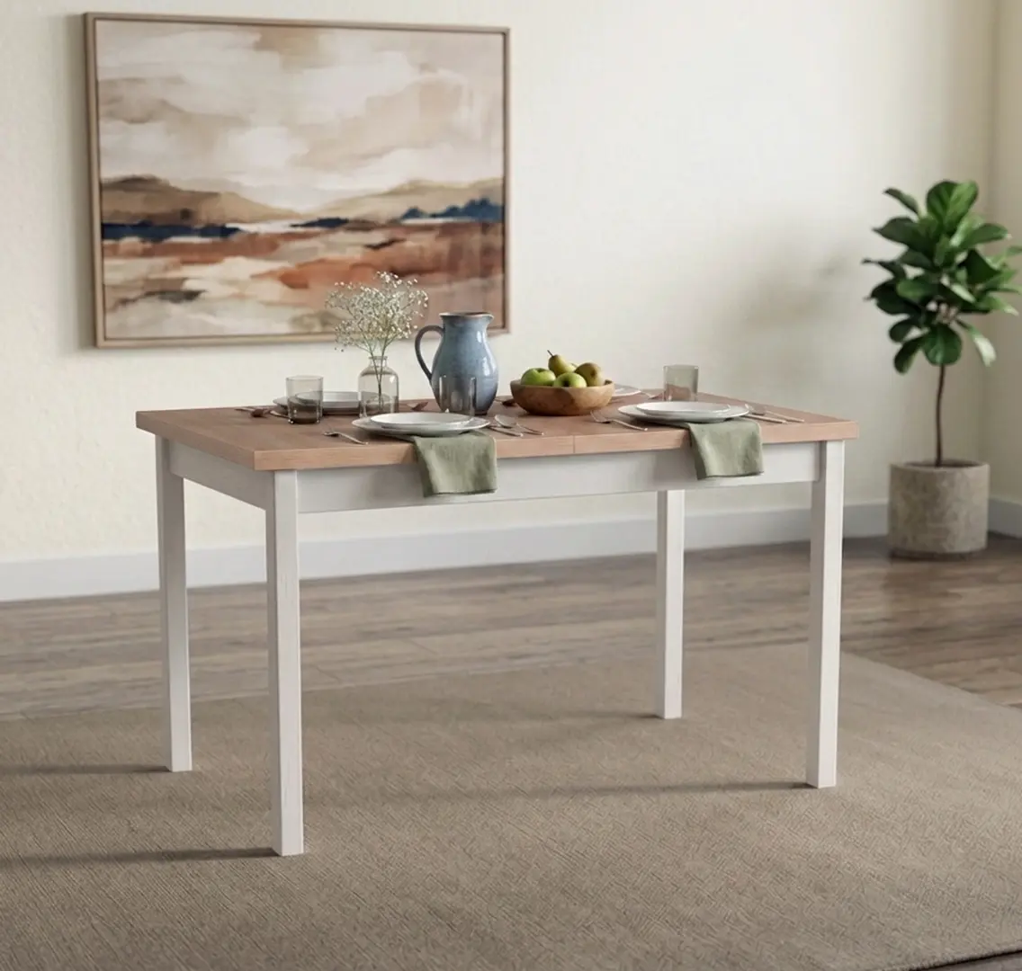 Стол раскладной Drewmix MAX 10 (Sonoma Oak/White)
