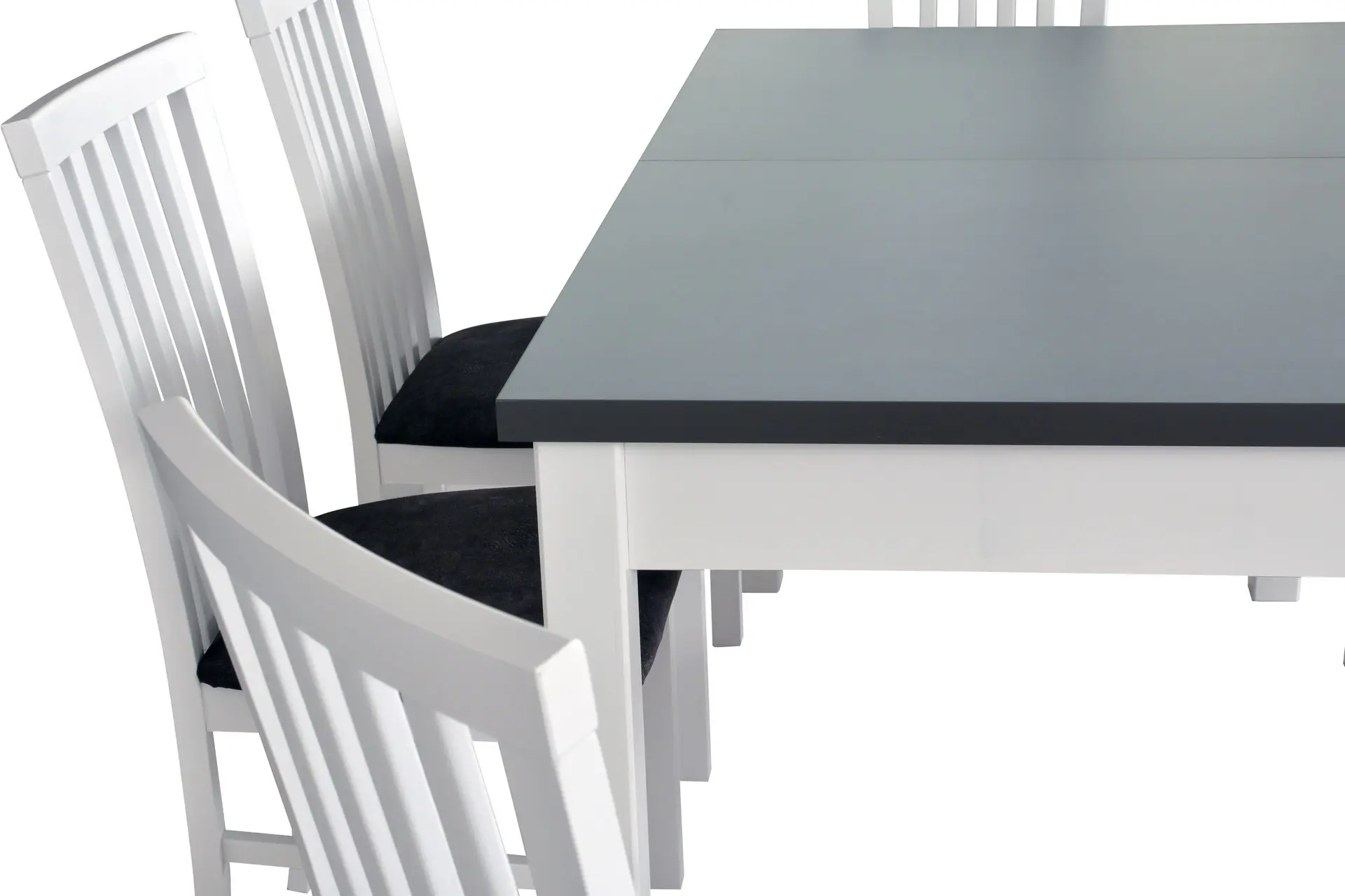 Стол раскладной Drewmix Modena 1 140/180x80 (Graphite/White) - 2