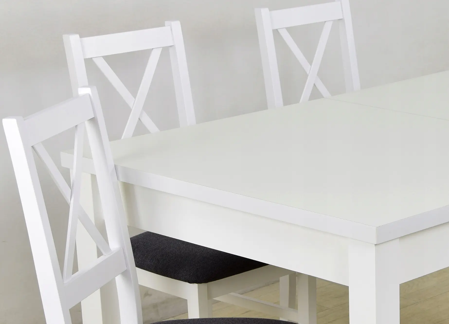 Стол раскладной Drewmix Modena 1 140/180x80 (White) - 3