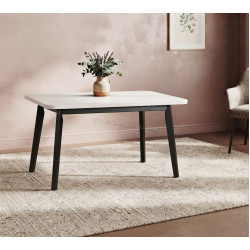 Masa extensibila Drewmix Oslo 6 140/180x80 (Black/White)