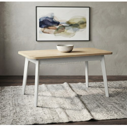 Masa extensibila Drewmix Oslo 6 140/180x80 (Sonoma Oak/White)