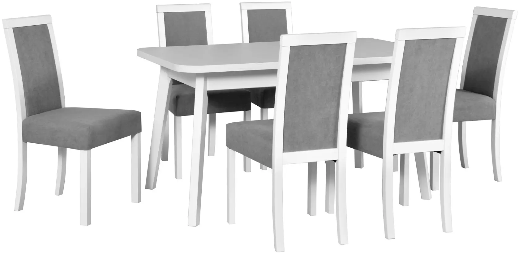 Masa extensibila Drewmix Oslo 6 140/180x80 (White) - 3
