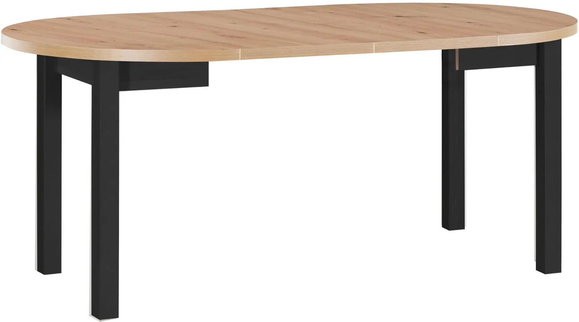 Masa extensibila Drewmix Poli 4 100/180 (Artisan Oak/Black) - 3