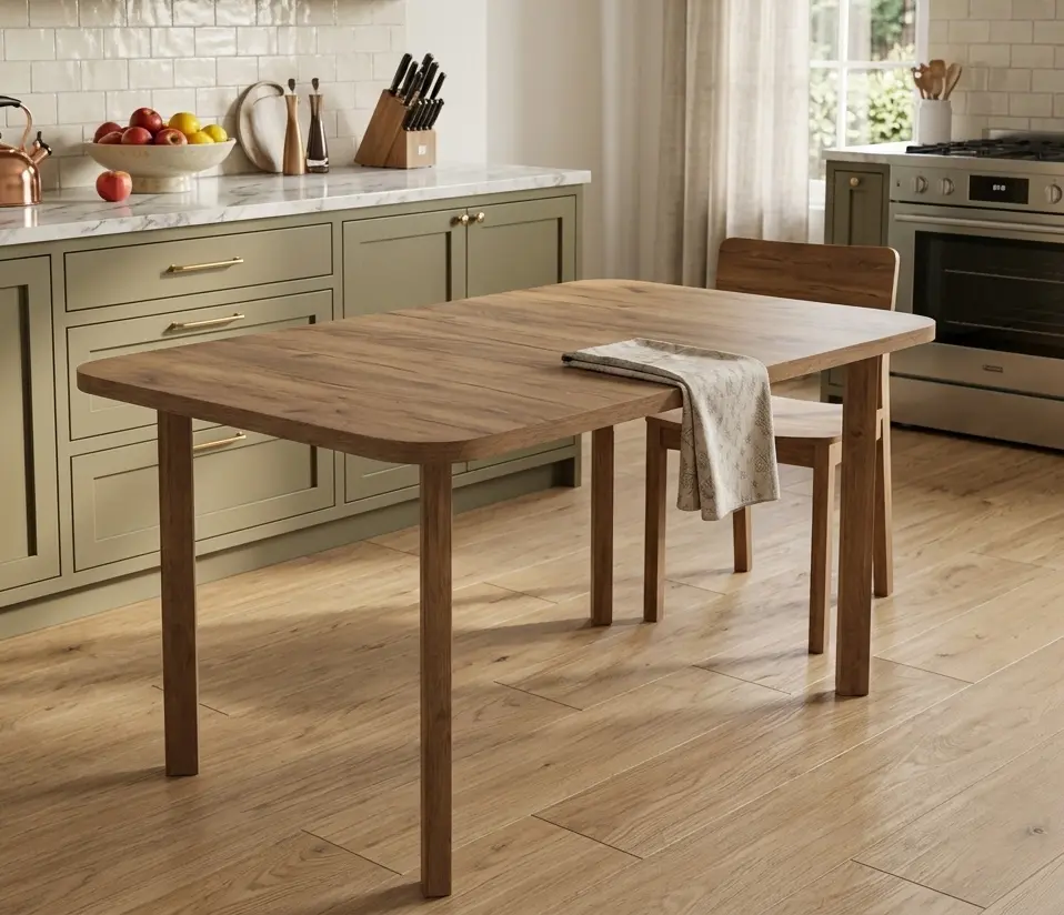 Masa extensibila Drewmix Wenus 2P 140/180x80 (Light Walnut)