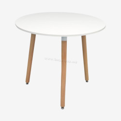 Стол Evelin DT-404-1WO (White/Natural)