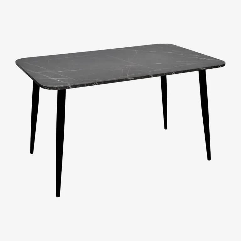 Стол Evelin DT-405-6B (Black Marble/Black)