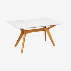 Masa Evelin Raffles Rectangular (White/Bella Beech)