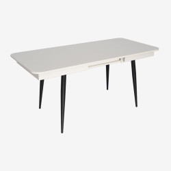 Стол раскладной Evelin DT-432-1R B (White/Black) Thumb