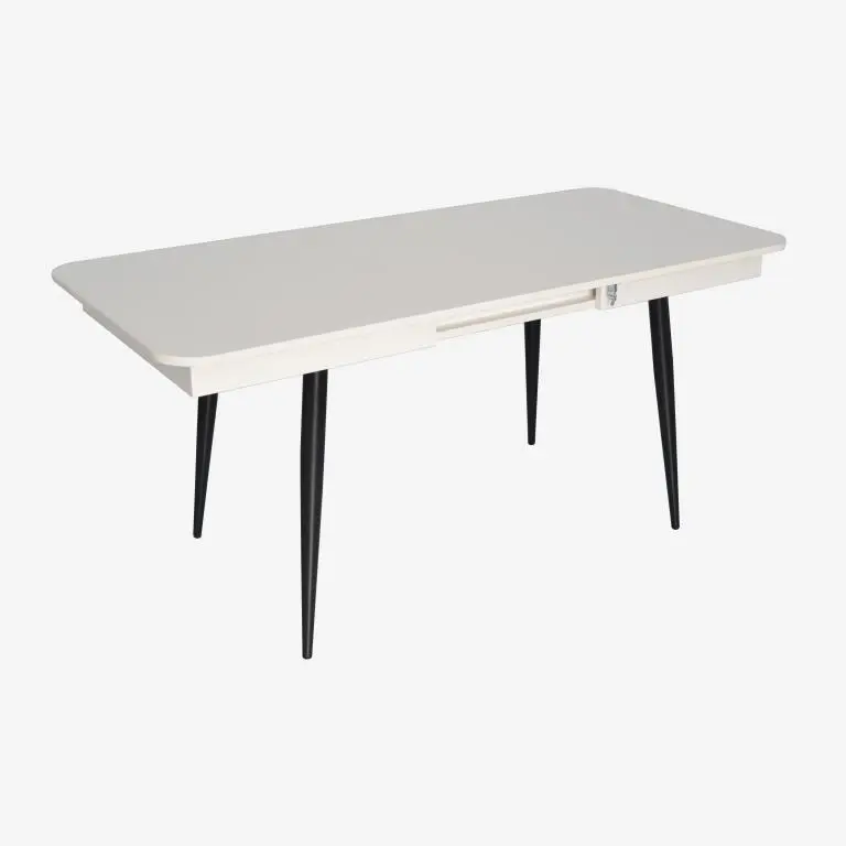 Стол раскладной Evelin DT-432-1R B (White/Black) - 2