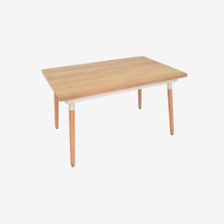 Стол раскладной Evelin DT-433-4WO (Natural/White)
