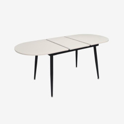Стол раскладной Evelin DT-533R B (White/Black) Thumb