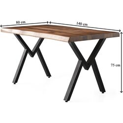 Стол Fabrik Home Pera PM-1401 (Орех/Черный) Thumb