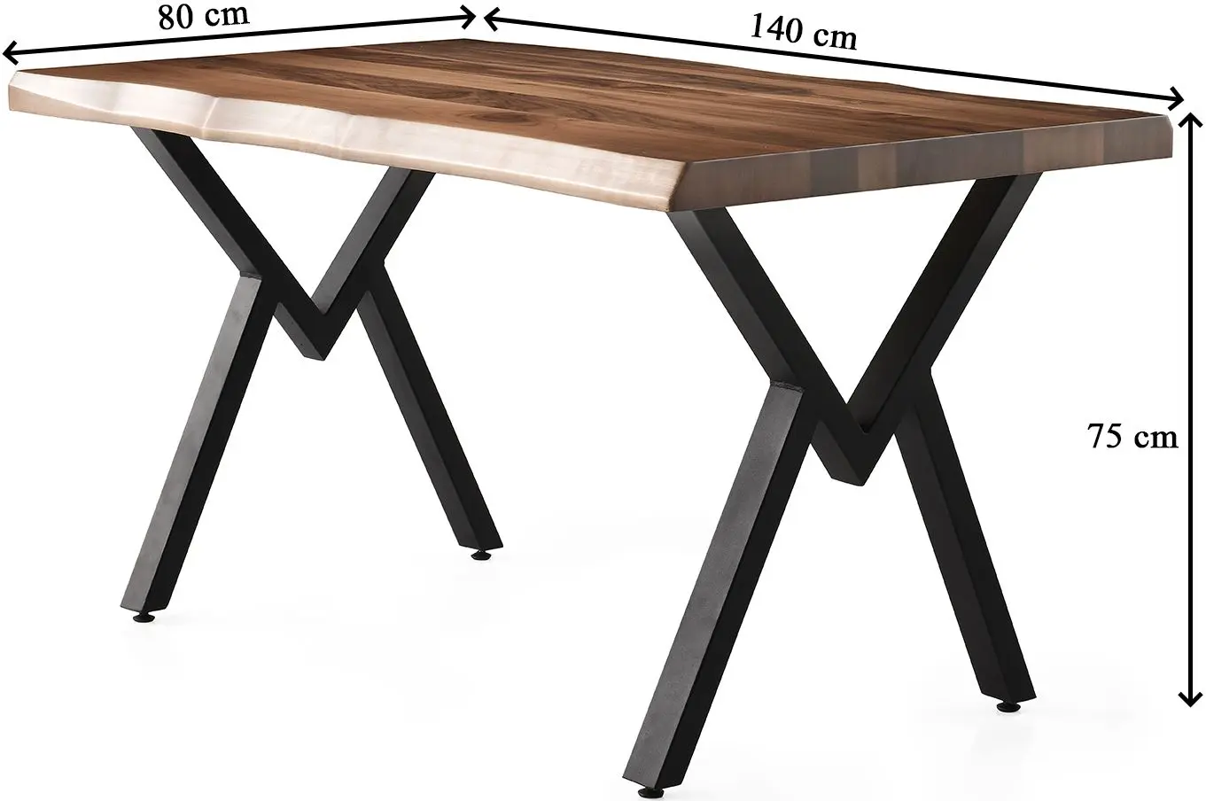 Стол Fabrik Home Pera PM-1401 (Орех/Черный)