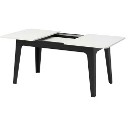 Стол раскладной Fabrik Home Crown 144/195x90 (Ясень Белый/Антрацит) Thumb