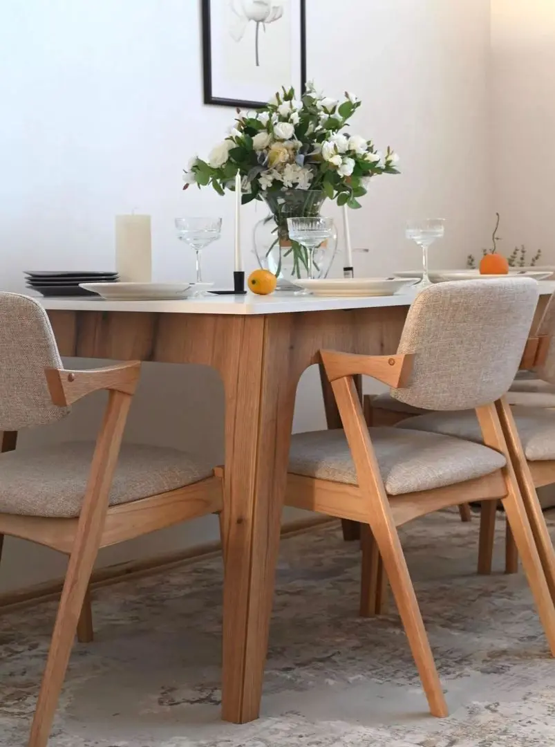 Стол раскладной Fabrik Home Crown (Белый Ясень/Дуб Эвок)