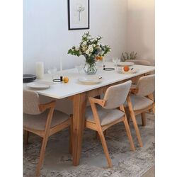 Стол раскладной Fabrik Home Crown (Белый Ясень/Дуб Эвок) Thumb