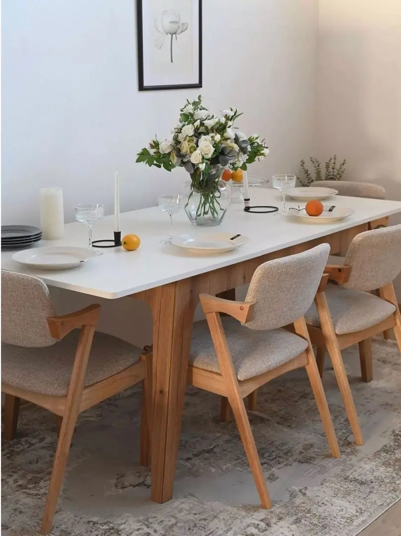 Стол раскладной Fabrik Home Crown (Белый Ясень/Дуб Эвок)