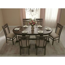 Masa extensibila Fabrik Home Elegance Oval 160/280x100 (Walnut) Thumb