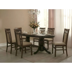 Masa extensibila Fabrik Home Elegance Oval 160/280x100 (Walnut)