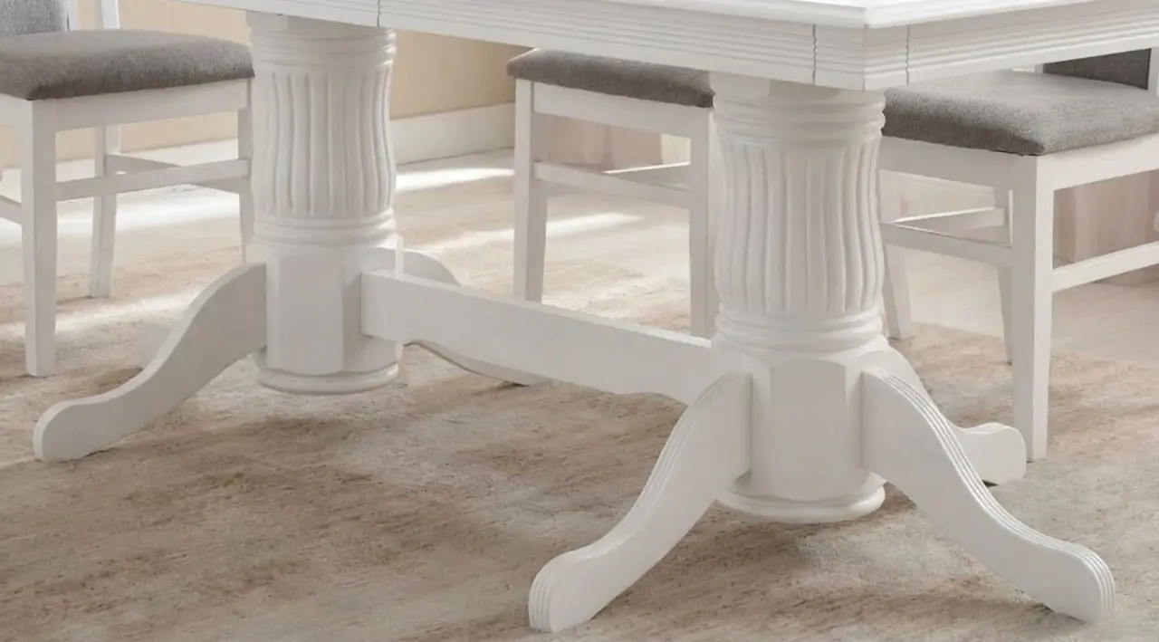 Стол раскладной Fabrik Home Elegance Прямоугольник 160/280x100 (Белый)