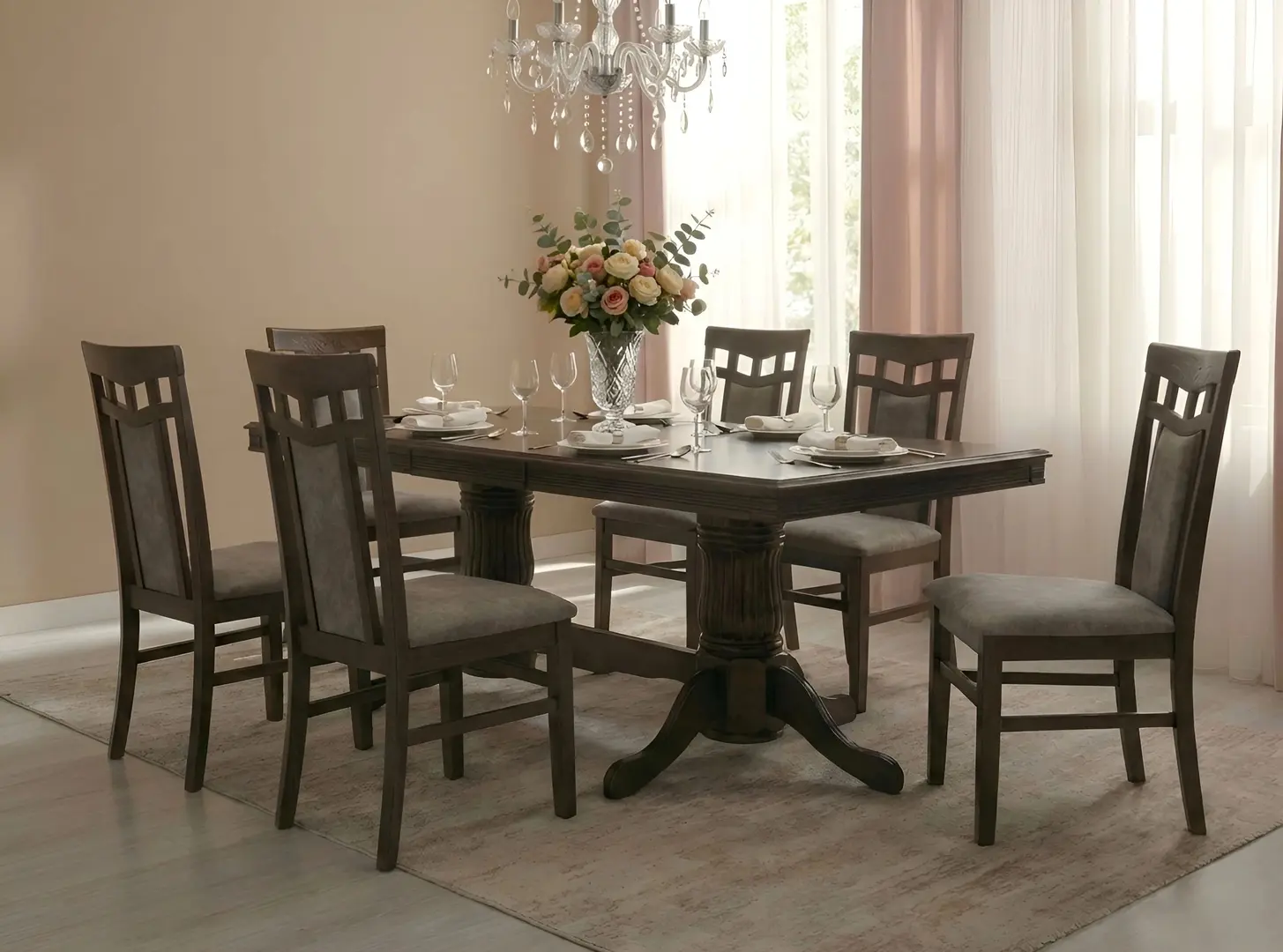 Masa extensibila Fabrik Home Elegance Dreptunghi 160/280x100 (Wenge)