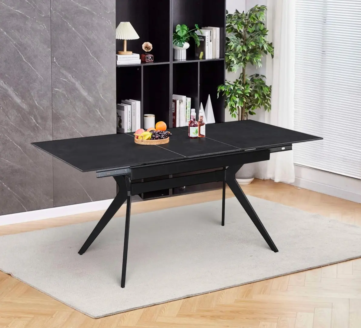 Стол раскладной Fabrik Home Mils 130/170x80 (Чёрный)