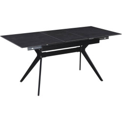 Стол раскладной Fabrik Home Mils 130/170x80 Керамика (Тёмно-серый/Чёрный) Thumb