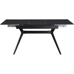 Стол раскладной Fabrik Home Mils 130/170x80 Керамика (Тёмно-серый/Чёрный) Thumb